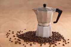 金属咖啡制造商咖啡豆子
