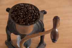 古董咖啡磨床咖啡豆子