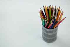 彩色的铅笔铅笔持有人