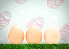 复活节鸡蛋前面模式