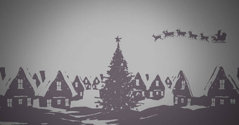灰色背景冬天圣诞节温暖的衣服圣诞节插图