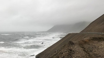 火山山冰岛会议大西洋海洋eastfjords东冰岛