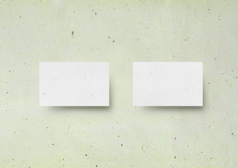 业务卡模型模板日本绿色变形纸巴克