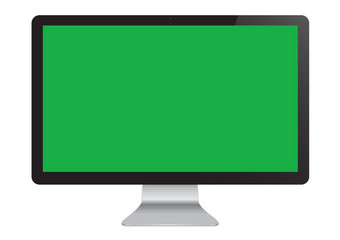 孤立的领导绿色屏幕电影显示电脑监控模型