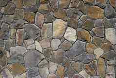 表面自然石头栅栏石头墙背景纹理