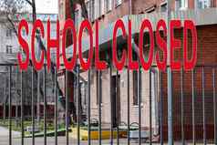 学校关闭由于冠状病毒学校关闭科维德全球流感大流行