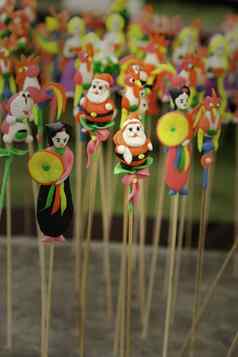 菜玩具小雕像传统的玩具孩子们越南