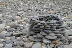 砾石石头石头海滩Hualien台湾
