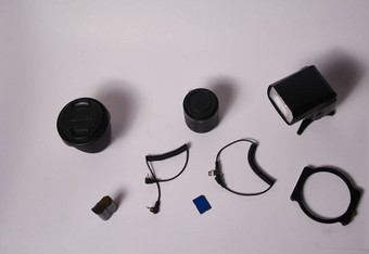 集摄影设备电缆电池镜头闪光扩展器
