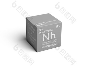 nihoniumpost-transition金属化学元素mendeleev 