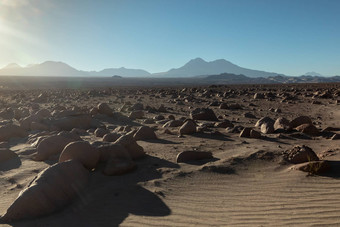 阿塔卡马<strong>沙漠</strong>智利安第斯山脉南美国美丽的视图景观