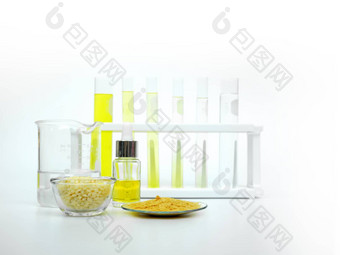 化妆品化学物质成分白色实验室表格巴西棕榈蜡片