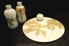 苹果板白色酒壶装饰中国人艺术