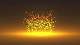 摘要圣诞节黄金闪闪发光的背景电脑生成的呈现黄金粒子