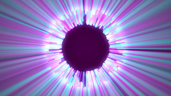 呈现霓虹灯发光的射线电脑生成的摘要背景色彩斑斓的径向行
