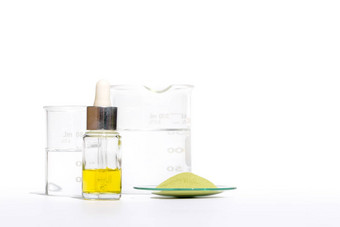 化妆品化学物质成分白色实验室表格