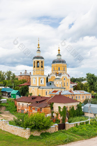 教堂以利亚<strong>先知</strong>中世纪的正统的教堂谢尔普霍夫莫斯科地区俄罗斯