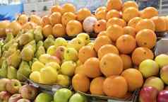 橙子苹果梨谎言市场计数器出售