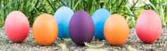 复活节蛋快乐色彩斑斓的复活节周日亨特假期decoratio