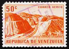 邮资邮票委内瑞拉加拉加斯guaira高速公路