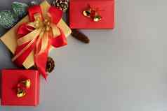 圣诞节礼物盒子庆祝圣诞节快乐一年