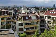 住宅社区现代房子背景城市景观保加利亚资本索菲亚