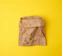 开放棕色（的）纸袋食物包装油腻的污渍