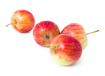 <strong>新鲜</strong>的红色的苹果<strong>水果</strong>孤立的白色<strong>背</strong>景健康的食物