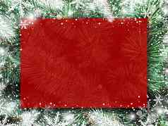 圣诞节背景设计空白红色的董事会圣诞节树