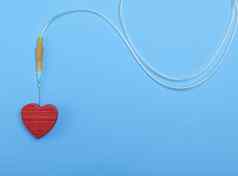 塑料导管针红色的心