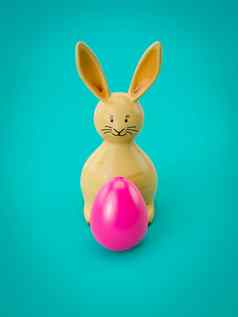 甜蜜的复活节装饰兔子蛋