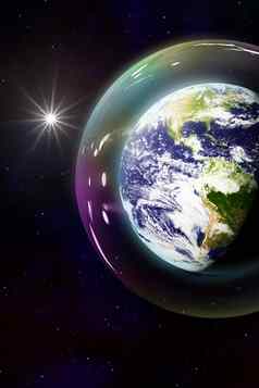 安全地球地球泡沫空间