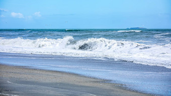 狂<strong>风</strong>暴雨的<strong>海洋风</strong>景背景