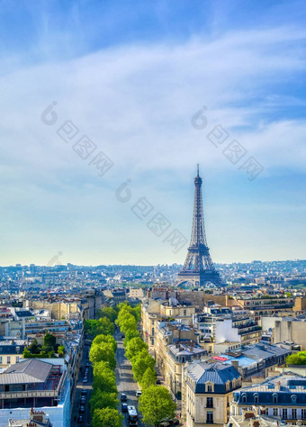 埃菲尔铁塔塔巴黎法国弧凯旋门