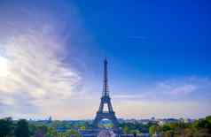 埃菲尔铁塔塔街道巴黎法国