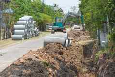 挖掘下水道混凝土管道建设网站