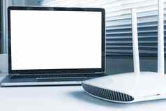 空白屏幕移动PC电脑路由器设备表格