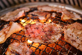猪肉<strong>烧烤</strong>热煤种类食物朝鲜文日本<strong>烧烤风格</strong>