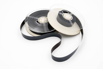 电影视频盒式磁带磁带白色背景
