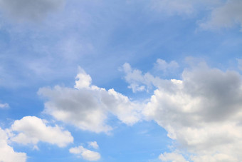 天空天空毛茸茸的云大天空蓝色的云背景云逃天空清晰的