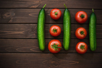 西红柿黄瓜传统的蔬菜低热量内容<strong>缓解</strong>健康生物