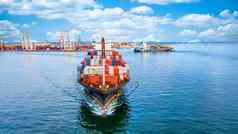 容器货物船进口出口全球业务在世界范围内