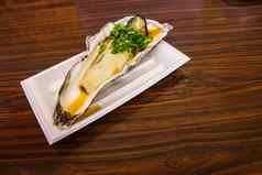 牡蛎调味料装饰日本风格把表格kuromon市场市场日本