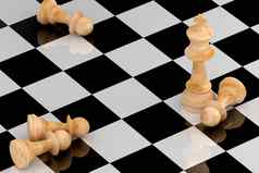 成就概念业务国际象棋呈现