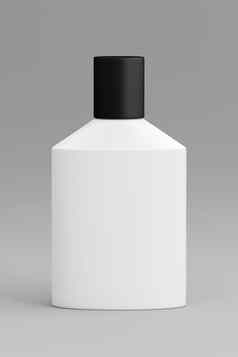 化妆品瓶容器孤立的白色呈现