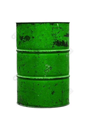 桶石油绿色孤立的背景白色本袋<strong>垃圾</strong>本<strong>垃圾垃圾垃圾</strong>