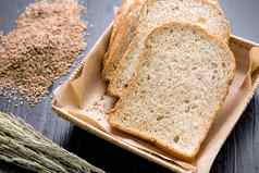 小麦面包片小麦面包小麦面包