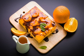 橙色蛋糕木橙色蛋糕橙色蛋糕木板