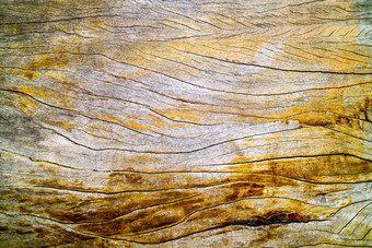 古老的硬木表面裂纹温度