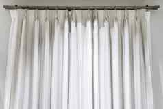 美丽的窗帘ring-top铁路窗帘室内装饰生活房间